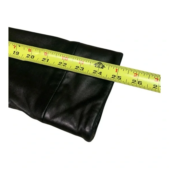 Mossimo Soft Tailored 100% Leather Jacket Moto Baddie Classic Size Small - Picture 12 of 12